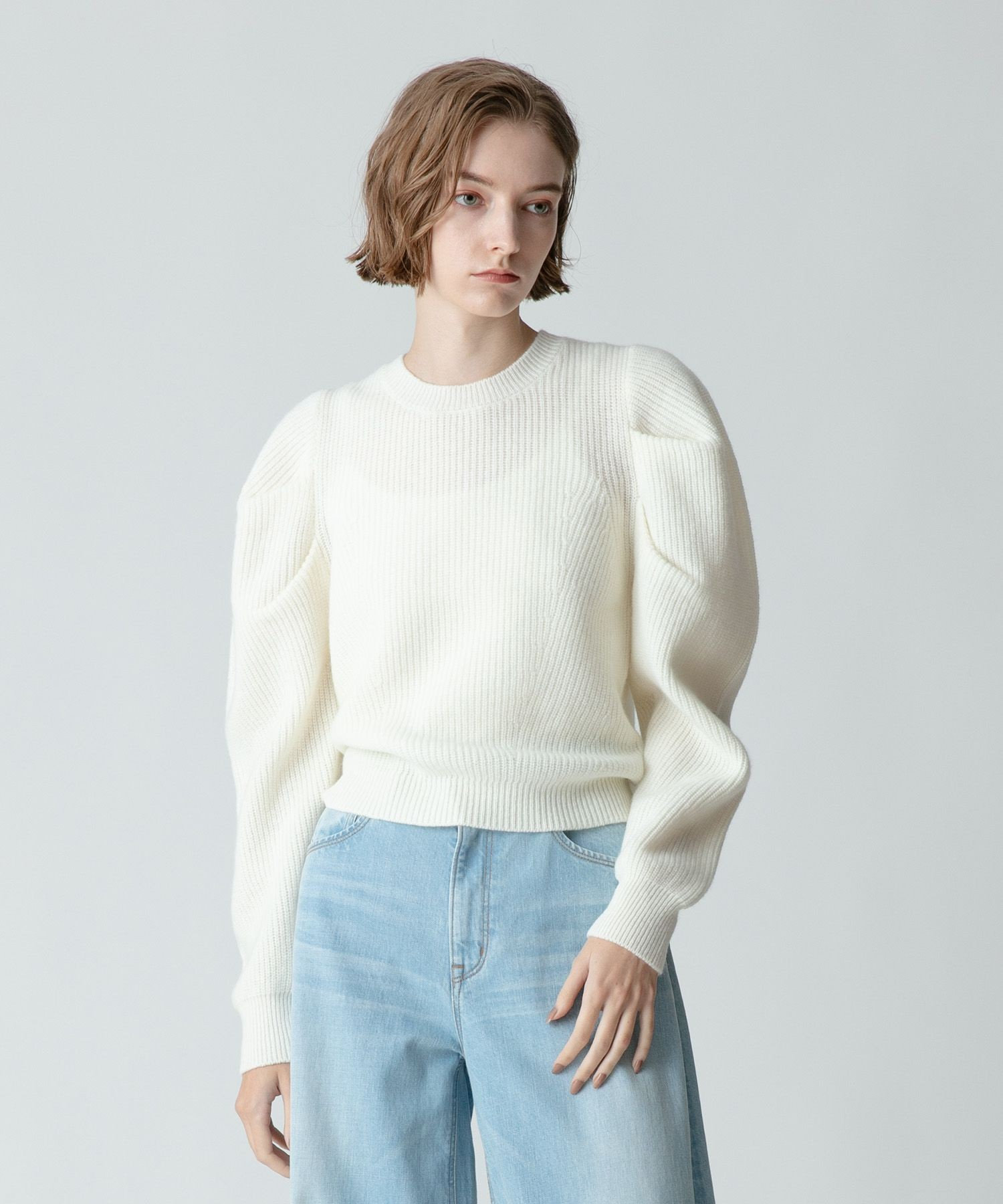 【12月スーパーSALE 15％OFF】 タックスリーブプルオーバー|allureville SITE OFFICIAL トップス