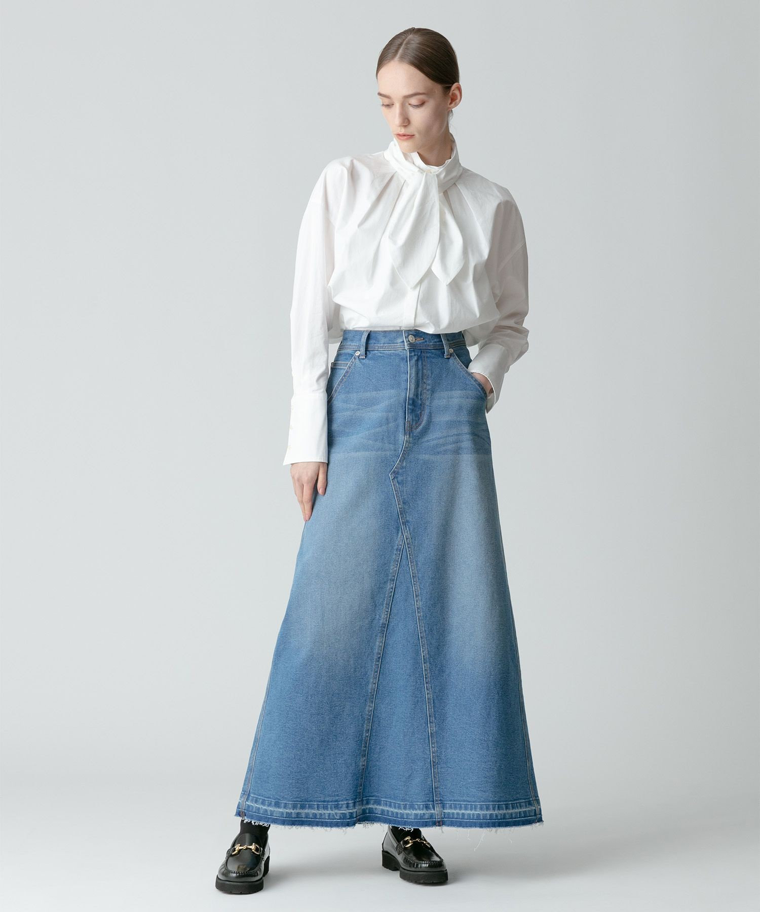 カットオフAラインデニムスカート|allureville OFFICIAL SITE