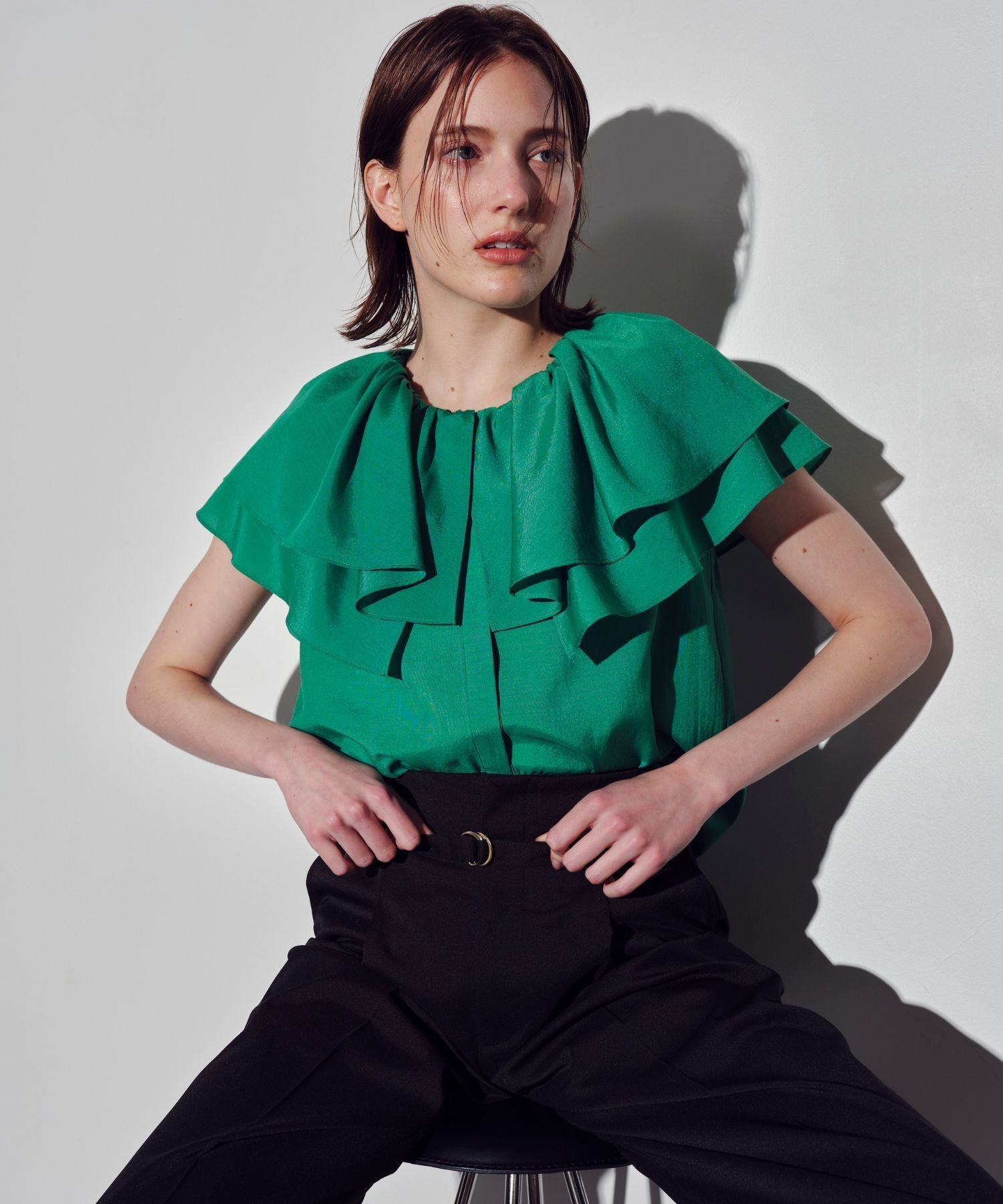 【24年SS】allureville【定価:18,700円】パフスリーブブラウス 24年SS】allureville【定価:18,700円】パフスリーブブラウス
