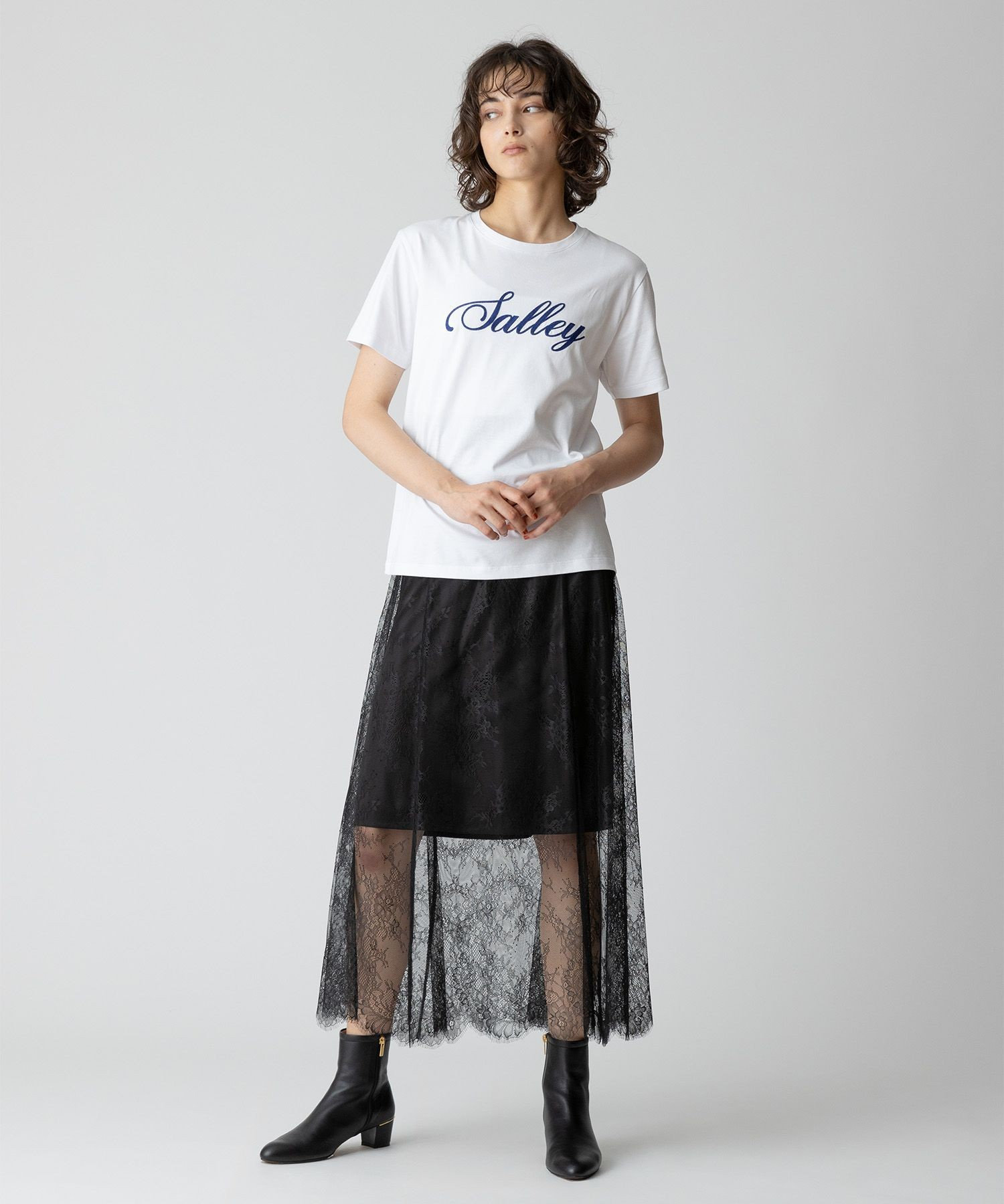 フラワーレースシースルースカート|allureville OFFICIAL SITE