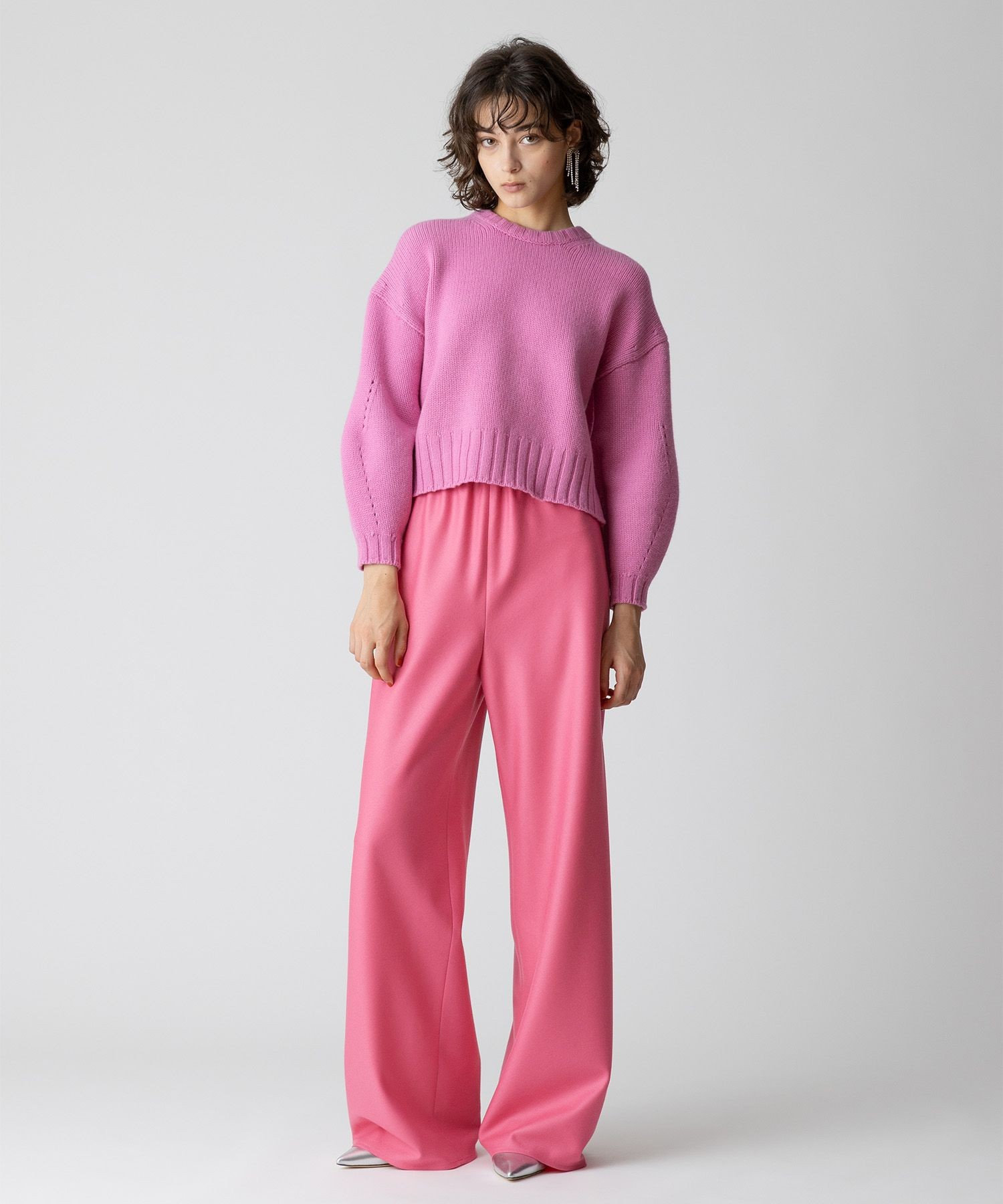 大人 可愛い 服  OFFICIAL フラノバイヤスパンツ|allureville SITE SHOP ONLINE / パンツ