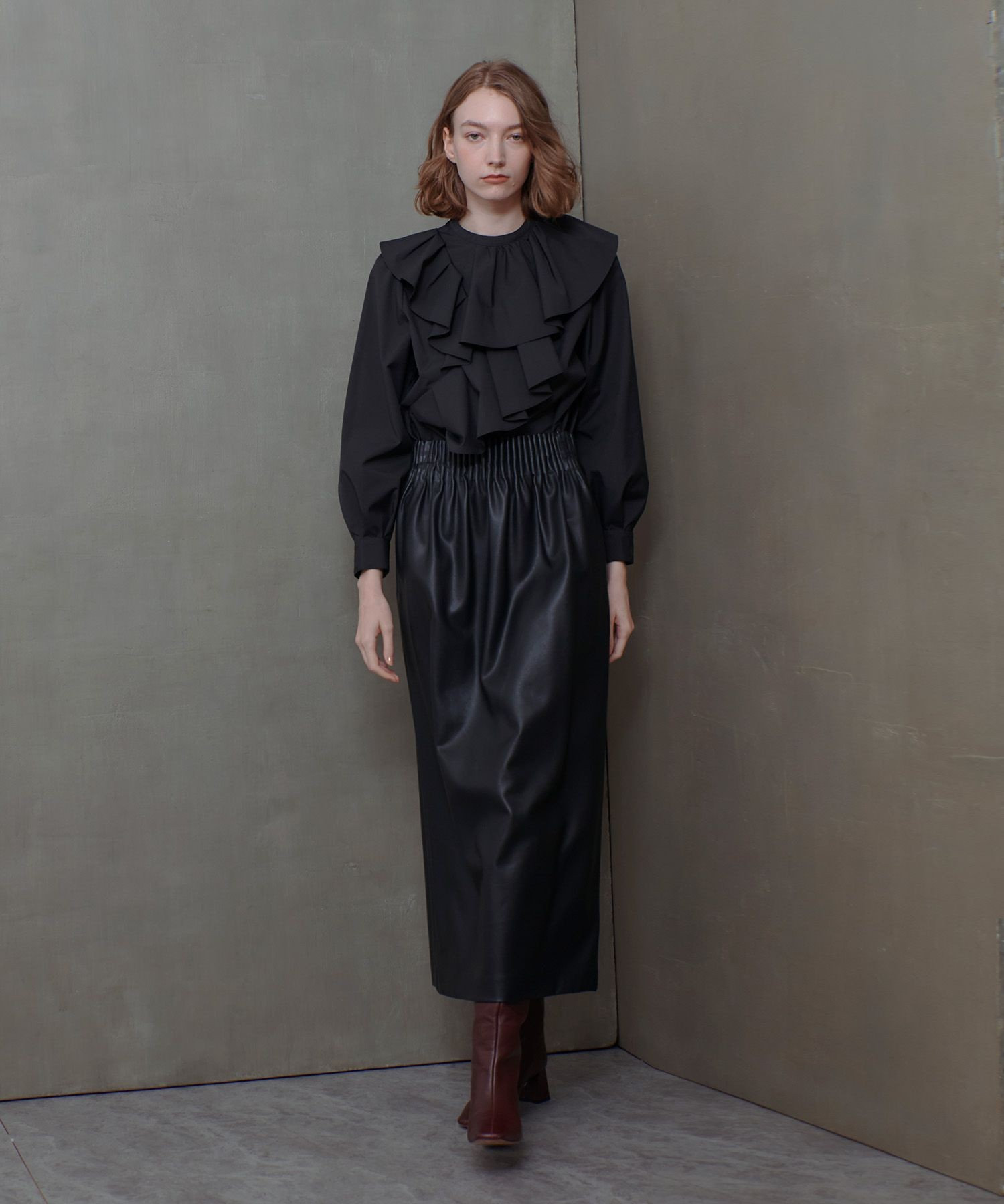アシメラッフルブラウス|allureville OFFICIAL SITE / ONLINE