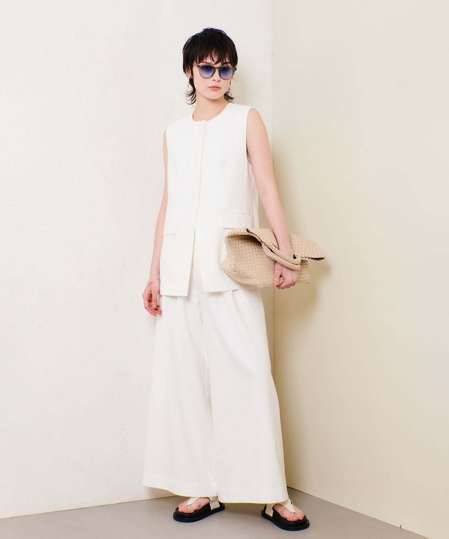 リネン混ワイドパンツ|allureville OFFICIAL SITE / ONLINE SHOP