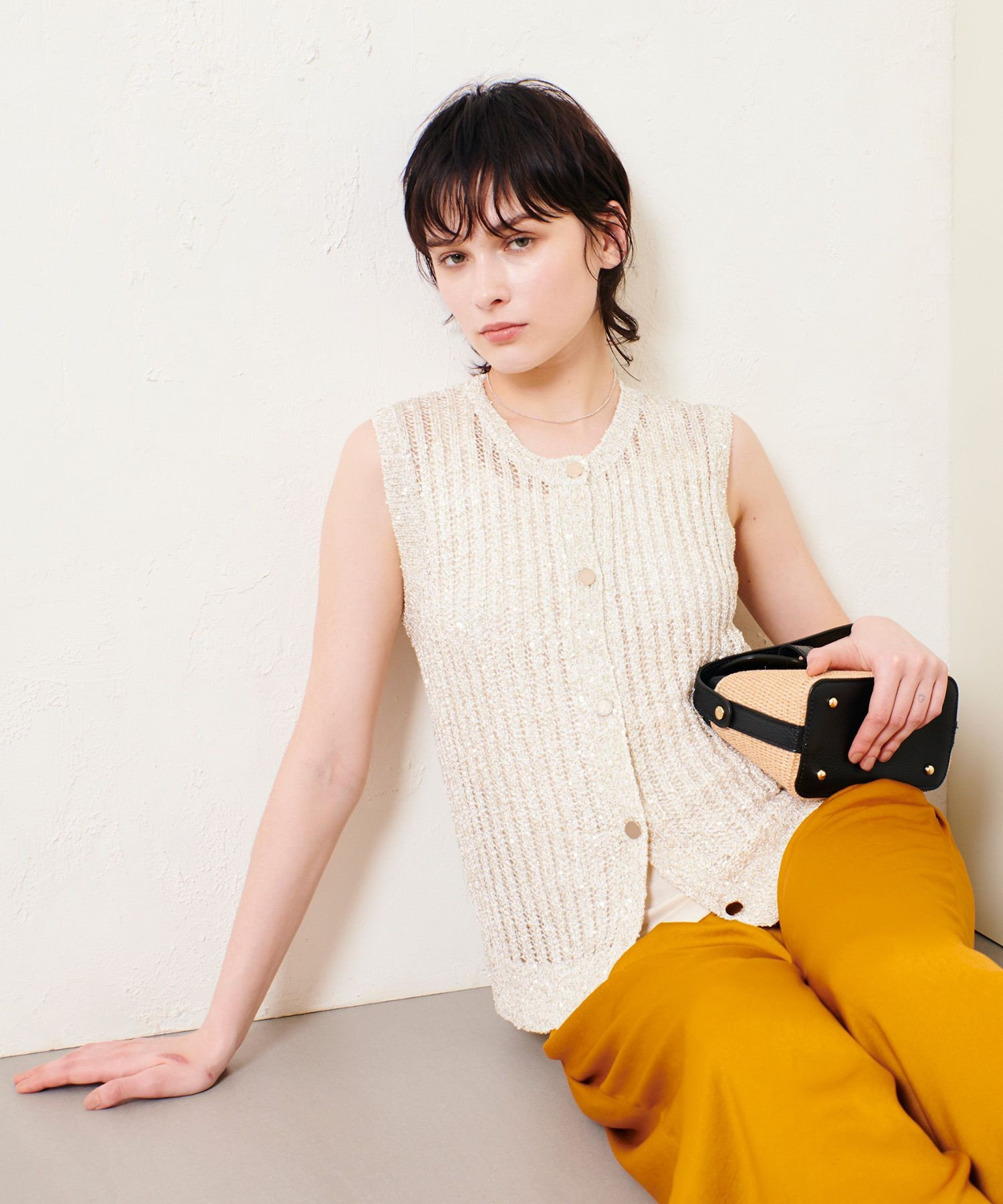 スパンコールメッシュプルオーバー|allureville OFFICIAL SITE