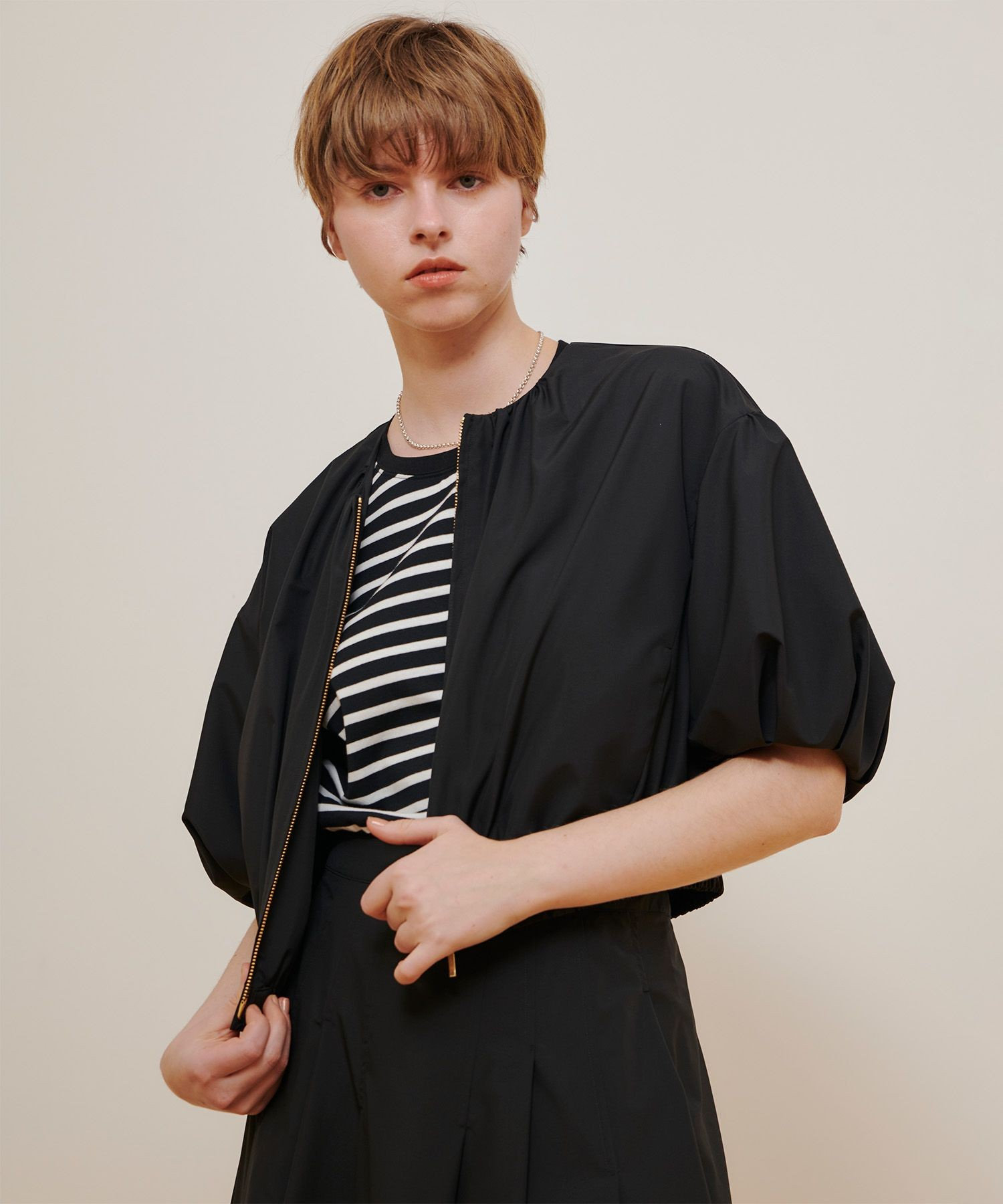 マットタフタショートブルゾン|allureville OFFICIAL SITE