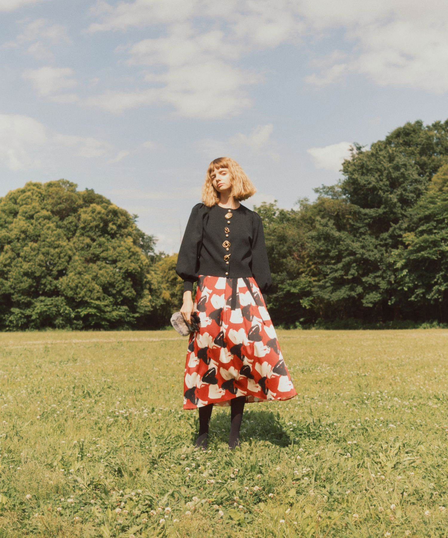 良品　LOULOU WILLOUGHBY パールボタンパフィブルゾン LOULOU WILLOUGHBY】パールボタンパフィブルゾン|allureville