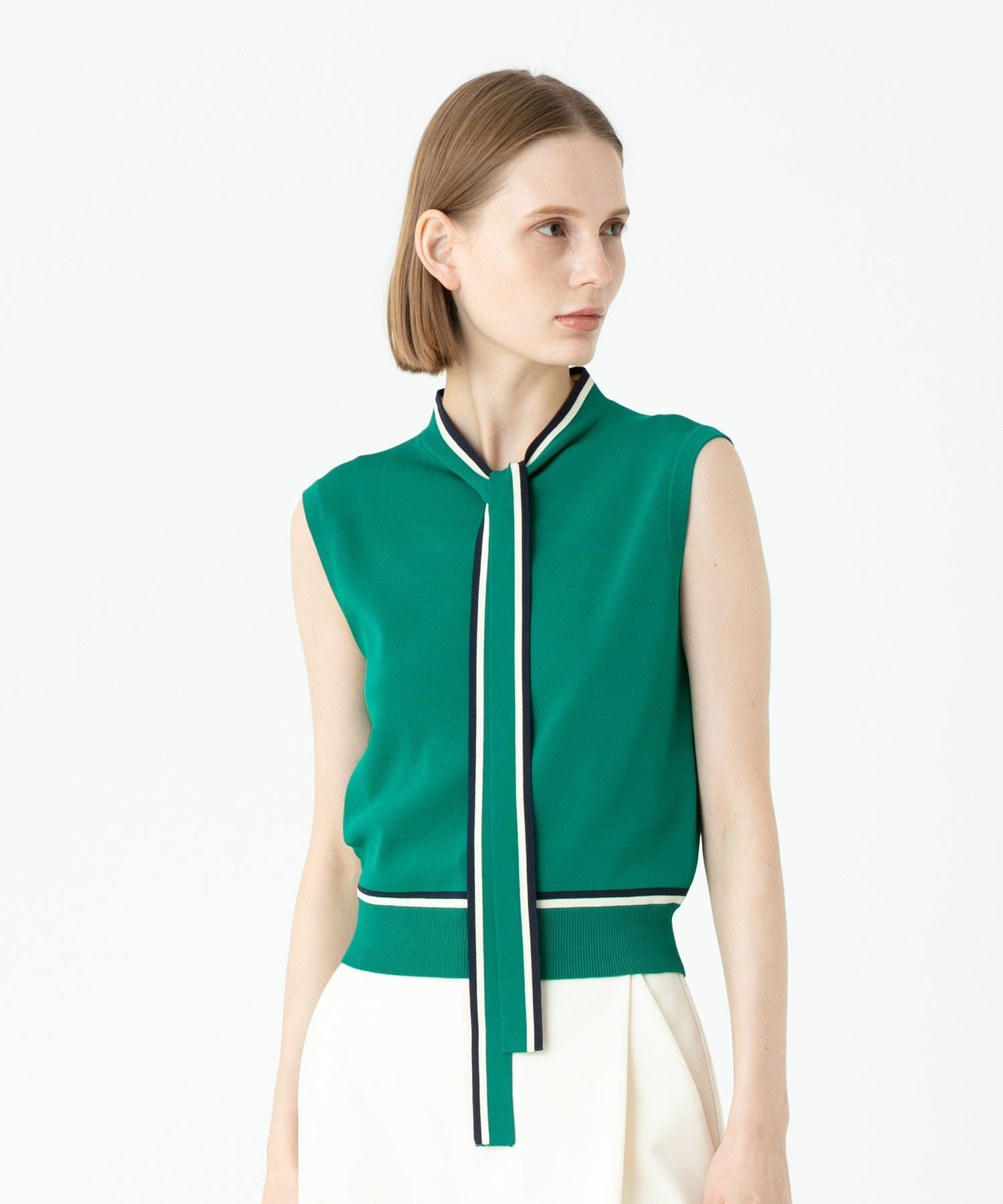 ネット限定お買い得商品 - ショップチャンネル LOULOU WILLOUGHBY】トリコカラーボウプルオーバー|allureville トップス