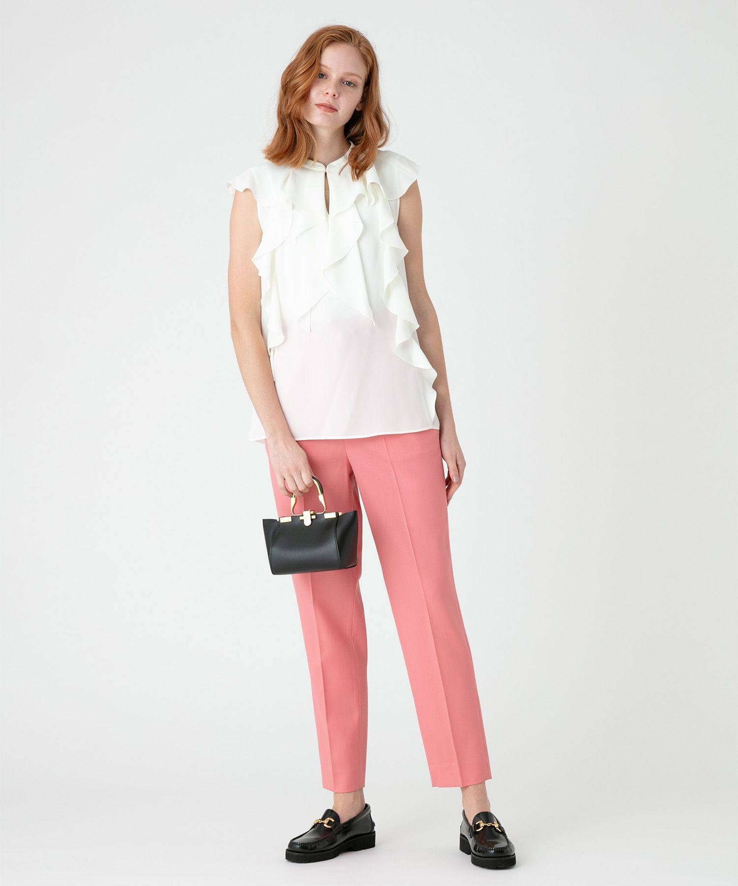 LOULOU WILLOUGHBY】T/Wギャバテーパードパンツ|allureville
