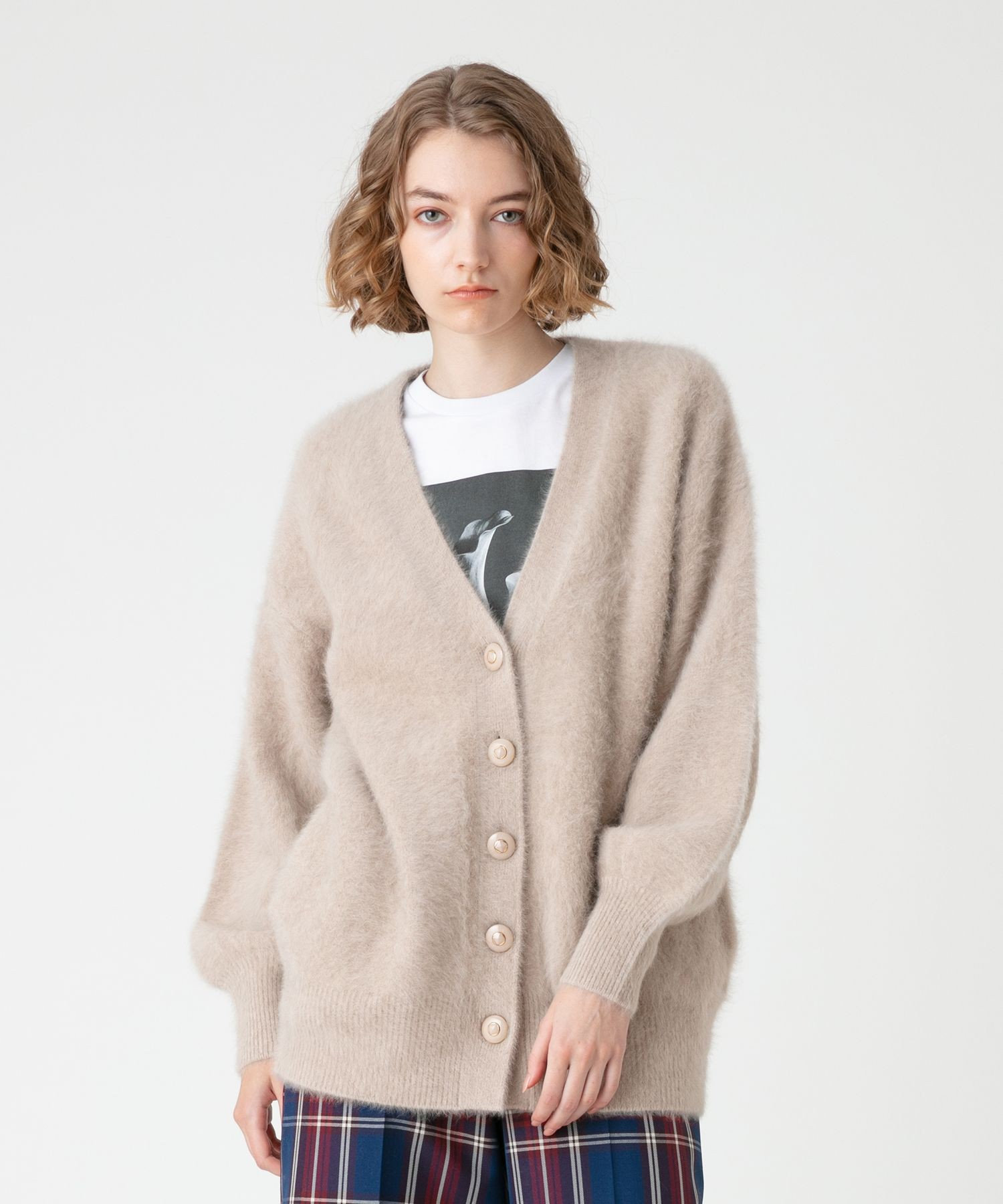 ルルウィルビー Loulou Willoughby 22AW カーディガン ウール カシミヤ 2 ラベンダー 212220-16-200-53-020 /TK レディース ルルウィルビー 22AW カーディガン ウール カシミヤ 2