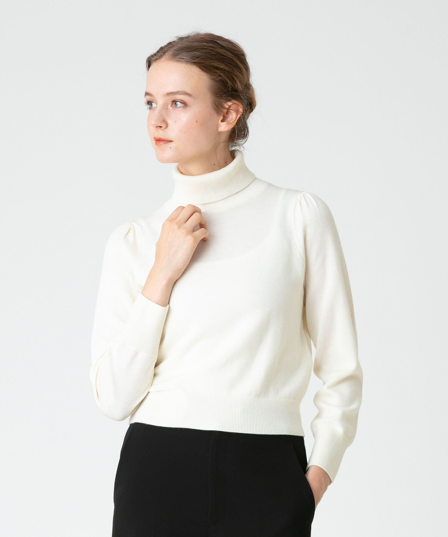 195t*美品 ルルウィルビー バイカラー ノースリーブ プルオーバー LOULOU WILLOUGHBY - 195t*美品 ルルウィルビー バイカラー