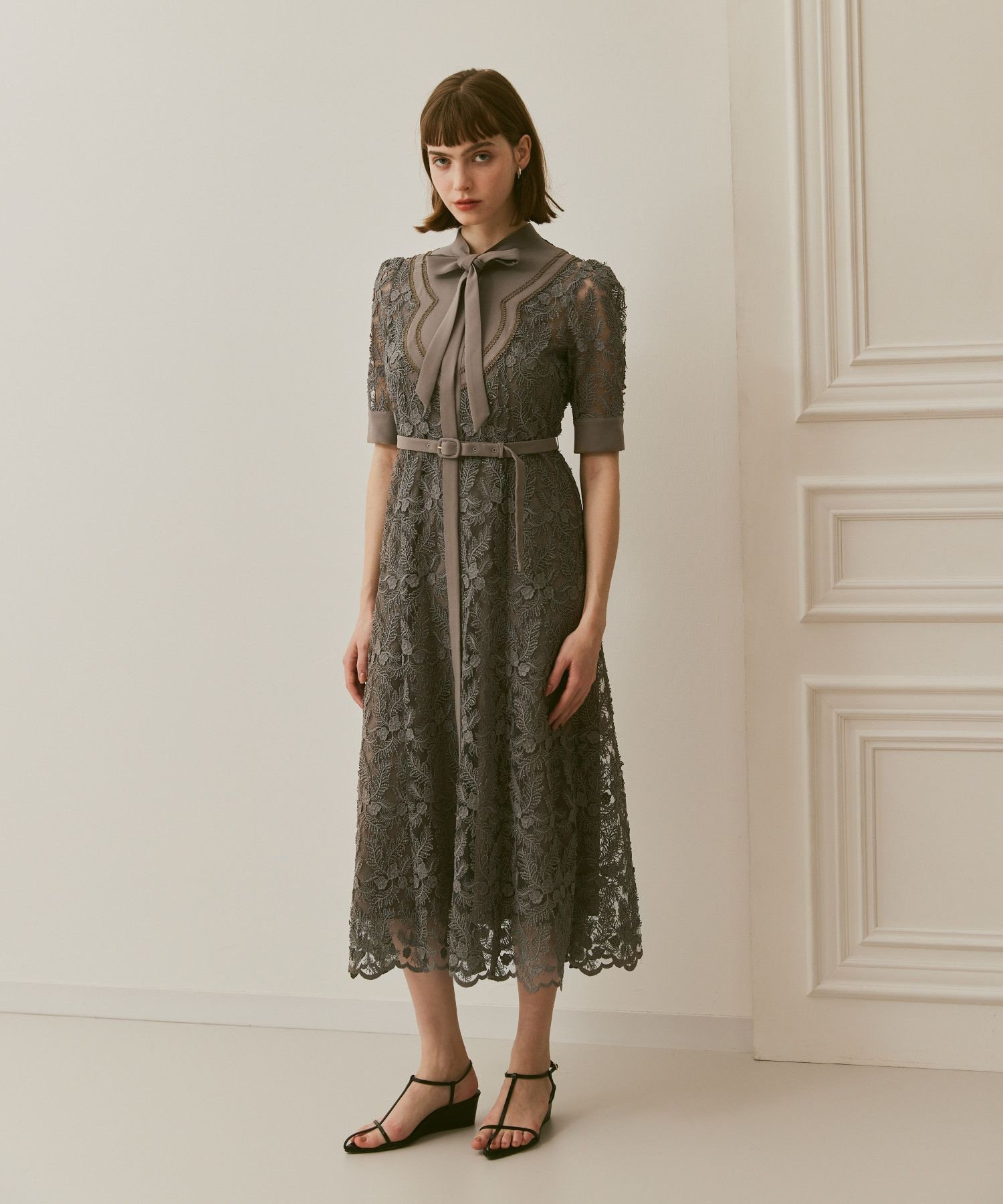 【新品】Loulou Willoughby レーススリーブドレス 21241014010_b7500e802044c74f11