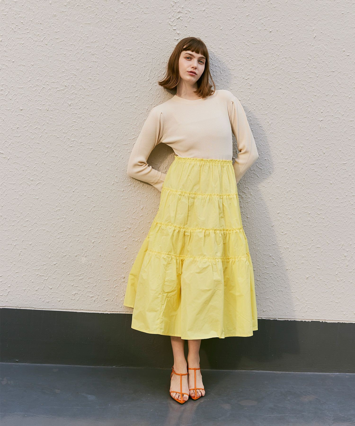 【LOULOU WILLOUGHBY】ティアードフリルワンピース LOULOU WILLOUGHBY】ティアードフリルワンピース|allureville