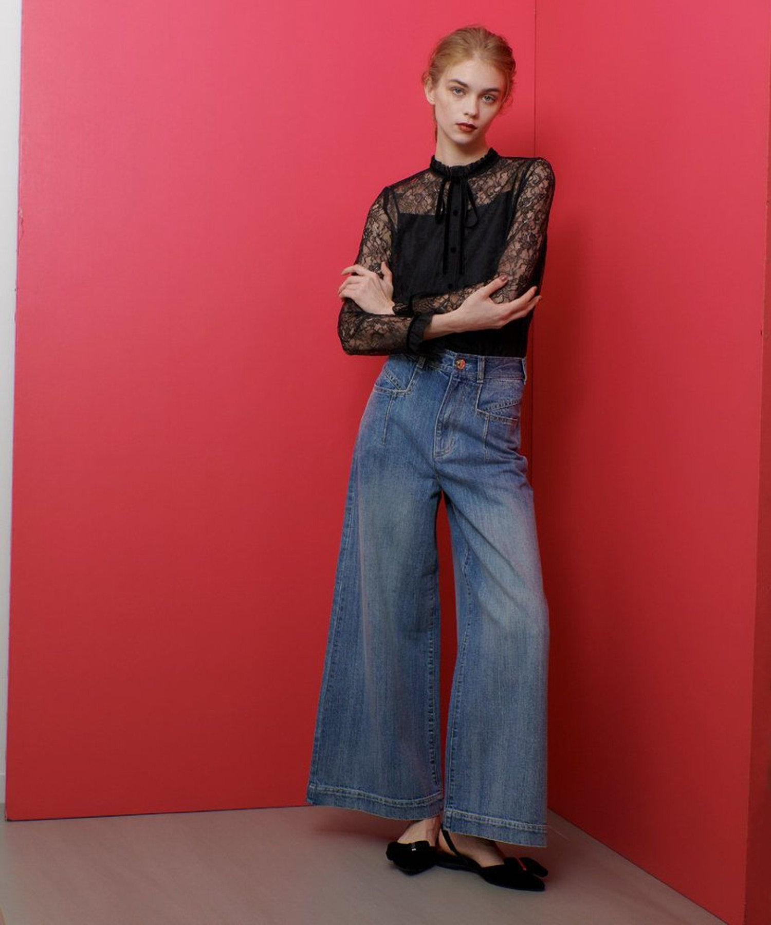 口コミ・レビュー評価が高いおすすめ人気商品の通販 LOULOU OFFICIAL WILLOUGHBY】◇デニムバギーパンツ|allureville パンツ