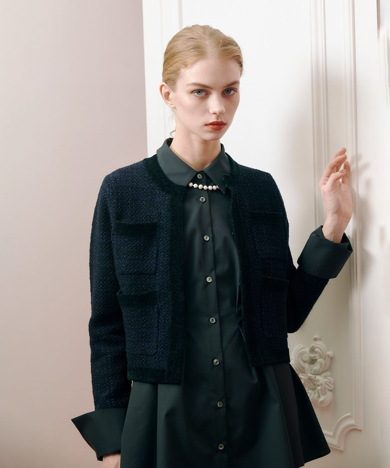 LOULOU WILLOUGHBY】◇ リトルブラックケープジャケット