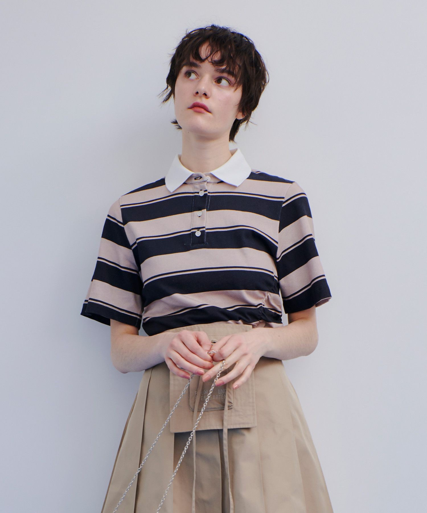 【感謝価格】 BAUM UND POLO BORDER PFERDGARTEN(バウムアンドヘルガーデン)】 カットソー(半袖/袖なし)